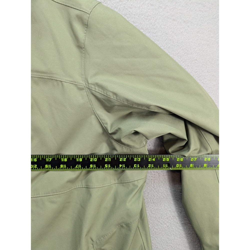 Cabela's Ski Windbreaker Fleece Jacket Men's Sz XL Green Hooded Raincoat Outdoor - Picture 14 of 16